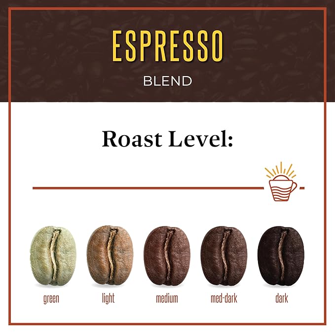San Diego Coffee Espresso, Dark Roast, Whole Bean Coffee, 16-Ounce Bags (Pack of 2) Café en grano tostado