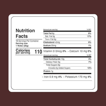 Fiorella Crunch Wafer Cookies, Dark Chocolate Covered Crispy Thin Crunch Wafers with Orange Cream Filling, Chocolate Biscuits, 18 Individually Wrapped Snacks, Pack of 1