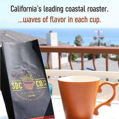 San Diego Coffee DECAF Pumpkin Spice, Medium Roast, Whole Bean Coffee, 16-Ounce Bag Café en grano tostado descafeinado
