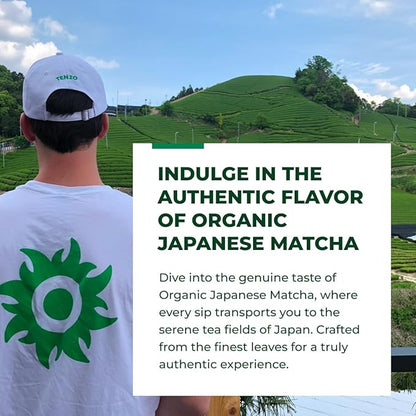 Tenzo Tea Matcha Green Powder, 1.06 Ounce, Organic, Original Blend, Ceremonial Grade, Authentic Japanese, USDA Certified
