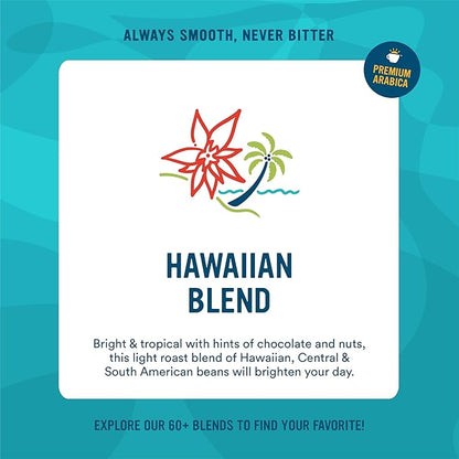 Cameron's Coffee Single Serve Pods, 10% Hawaiian Coffee Blend, 128 Count (Pack of 1)