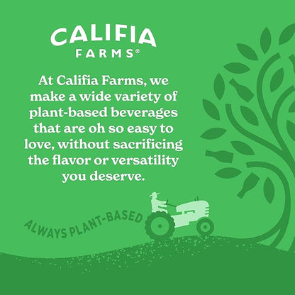 Califia Farms - Unsweetened Vanilla Almond Milk, 32 Oz (Pack of 6), Dairy Free, Vegan, Plant Based, Keto, Shelf Stable, Vegan, Gluten Free, Non GMO, Sugar Free, High Calcium, Smoothie