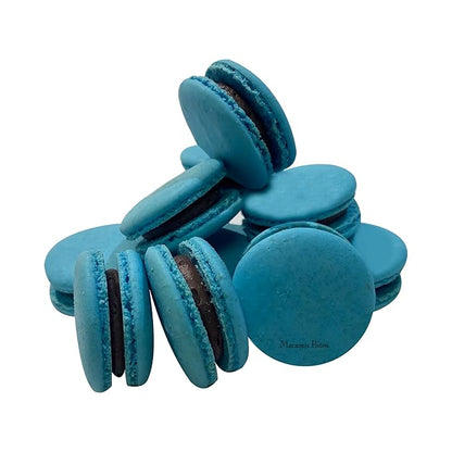 Macaron - Blueberry French Macaron Cookies Gift Box - 24 Count