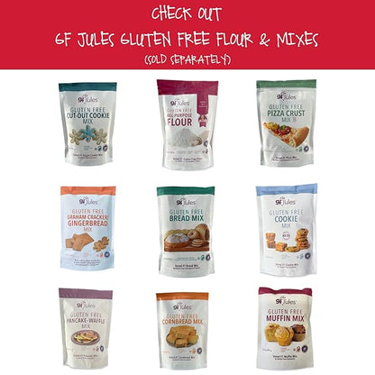 gfJules Certified Gluten Free Cake Baking Mix | Makes 2 Layer Cakes or 24 cupcakes | No Grit, Non-GMO, Vegan | Certified Top 9 Allergen-Free & Kosher | 29 Ounces
