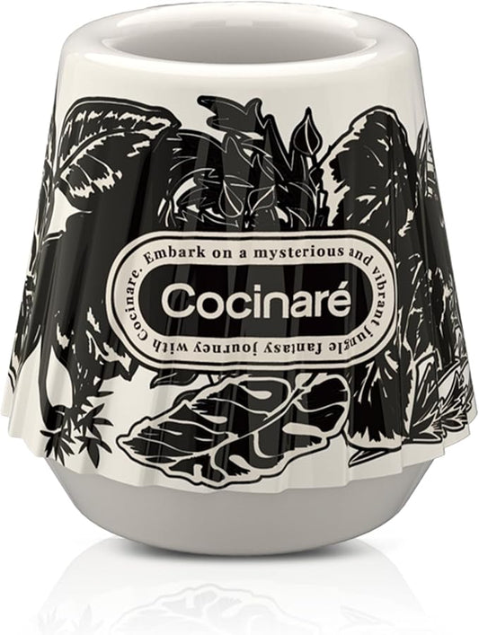 Cocinare KissCup Ceramic Espresso Cup – 2.2oz Demitasse Cup for Espresso, Pour-over coffee & Tea, Jungle, Color-Changing Collection
