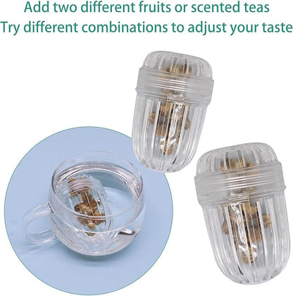 2 pcs Fruit Infuser Insert, Tea Infuser Bottle Ball for Wide Mouth Bottles