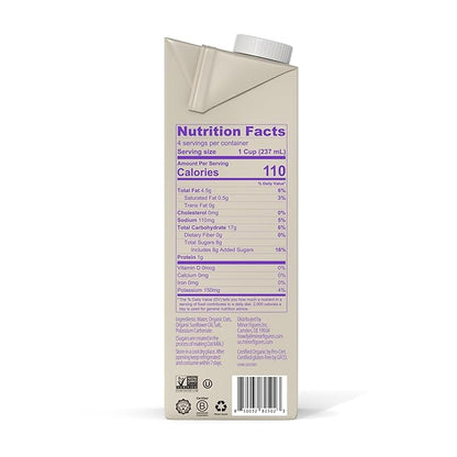 Minor Figures - Oat Milk - Organic - Barista Standard - 32 Oz - 6 Pack - Non Gmo - Plant Based - Vegan - Dairy Free - Shelf Stable - Unsweetened