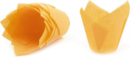 Orange Tulip Baking Cups, Mini Size, Pack of 50