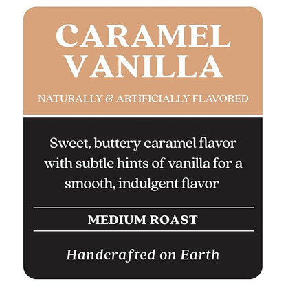 Copper Moon Single Serve Coffee Pods for Keurig K-Cup Brewers, Medium Roast, Caramel Vanilla Blend, 12 Count