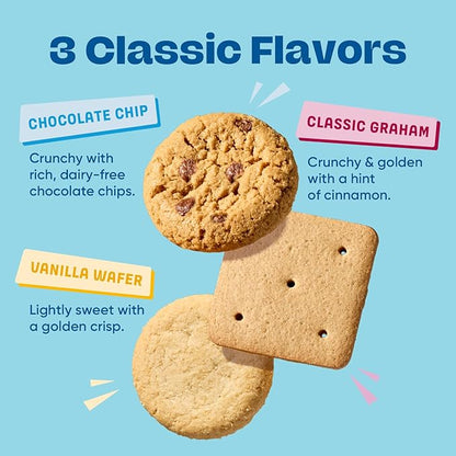 Gluten Free Partake Crunchy Cookie & Cracker Variety Pack (Chocolate Chip, Classic Graham Cracker, Vanilla Wafer) - Vegan - Free From the Top 9 Allergens Including Dairy, Wheat, Soy, Eggs, & Peanuts - Non GMO - Safe School & Office Snack (3 Pack, 5.5oz...