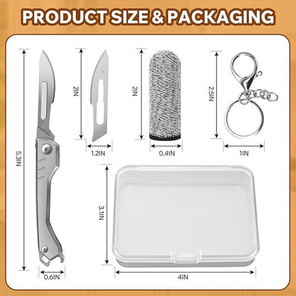 Bread Lame Dough Scoring Tool – Multi-Purpose Scoring Knife, Folding Bread Scorer Tool for Sourdough & Bread Baking with 10 Bread Razor Blades （Grey）