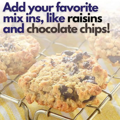 Shirley J Oatmeal Cookie Mix Gourmet Quality Cookies | 30 Large Cookies Only Add Water and Butter For Delicious Rich Cookies (Oatmeal Jumble)
