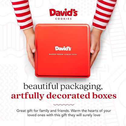 David's Cookies 2lbs Double Chocolate Chunk Fresh Baked Cookies - Handmade and Gourmet Cookies - Delectable and Made with Premium Ingredients - Cookie Gift Basket - Great Gift For All Occasions