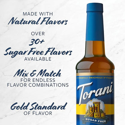 Torani Sugar Free Syrup, Raspberry, 25.4 Ounce (Pack of 4)