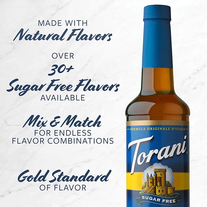 Torani Sugar Free Syrup, Soda Flavors Variety Pack, 25.4 Ounce (Pack of 4)