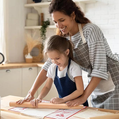Extra Large Silicone Pastry Mat, Baking Mat with Measurement for Fondant, Rolling Dough, Pie Crust, Pizza and Cookies, Counter Mat/Kneading Matts, Red, 24" x 32"