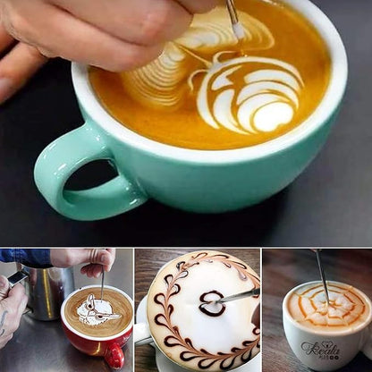 Milk Frothing Pitcher 50oz, Espresso Steaming Pitchers 50 Oz, Espresso Machine Accessories, Milk Frother cup 1500ml, Coffee Cappuccino Latte Art, Stainless Steel Jug with Dsecorating Art Pen