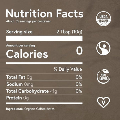 Fabula Coffee Light Roast Freshly Ground - Organic - Low Acid - Single Origin - Non-GMO - Mold Free - 12 Ounces