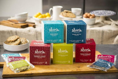 Eban’s Fresh Baked Gluten-Free Cookies - 24 Large Cookies (2 Boxes of 12) - Soft and Chewy, Individually Wrapped, Gourmet, Preservative Free, Non-GMO (Peanut Butter)