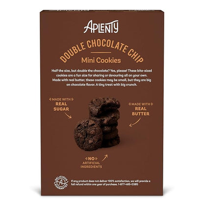 Aplenty, Double Chocolate Chip Mini Cookies, 8 oz