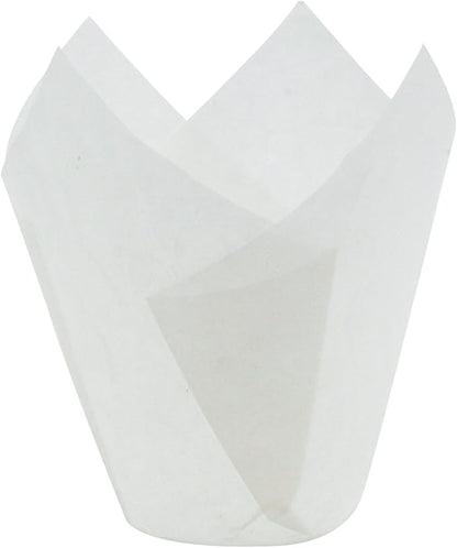 White Tulip Baking Cups, Mini Size, Pack of 125