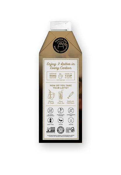 Elmhurst 1925 Maple Walnut Latte – Plant-Based, Vegan, Dairy-Free Plant Milk Latte Made of Walnut Milk, Cold Brew Premium Arabica with 95mg Caffeine & Real Maple & Brown Sugar – 25.4oz (Pack of 6)