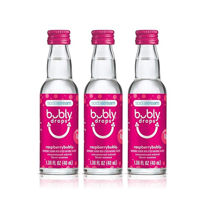 SodaStream bubly Drops, Raspberry, 1.36oz (Pack of 3)