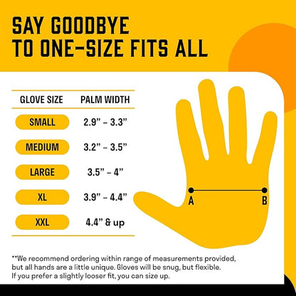 Hey Grill Hey Pitmaster Gloves | BBQ Gloves | Heat Protection up to 500°F or 260°C | High Temp Resistance | Fireproof Glove for Grilling Smoking Barbecue | Washable Mitts | Waterproof | Size - XXL