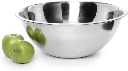 YBM HOME Stainless Steel Mixing Bowl - Premium Polished Mirror Nesting Metal Bowl for Cooking and Serving, Stackable for Convenient Storage 1194 (10.25 Quart)