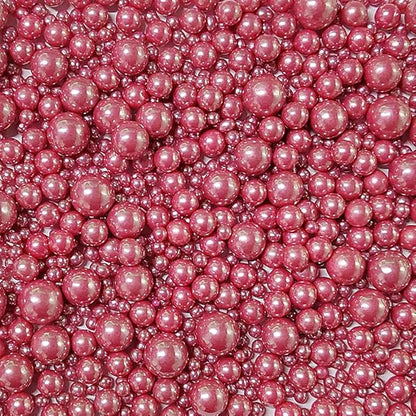 Edible Rose Gold Sugar Pearls Candy Sprinkles 120G/ 4.23Ounce Baking Cake Sprinkles Cupcake and Cake Topper Cookie Decorations Wedding Party Valentines Halloween Christmas Supplies