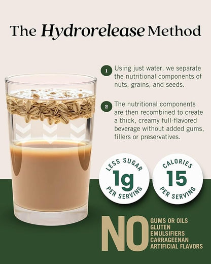 Elmhurst 1925 Caramel Macchiato Oat Creamer - 16 Ounce (Pack of 6) Dairy-Free, Vegan, Kosher, Low Sugar, Shelf Stable Creamer Made with Oat Grains & Caramel for Simpler Plant Based Alternatives
