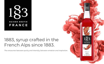 1883 Spritz Syrup for Drinks – Made in France, Premium Cocktail Mixer, 1 Liter Glass Bottle