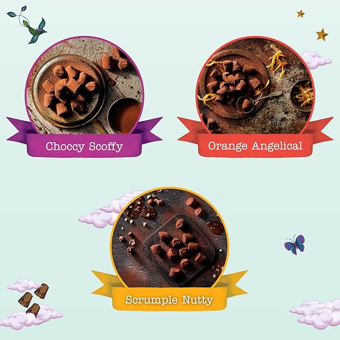 Monty Bojangles Taste Adventure Cocoa Dusted Truffles Gift Box (7.9oz) - 6 Flavors, Luxury Chocolates, Award Winning Truffles, Beautiful Gift Box, Perfect Chocolate Gift