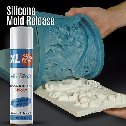 Silicone Mold Release Spray (16.9 fl oz / 500ml) Release Agent for Epoxy Resin, Candle & All Molds | Smooth, Non-Stick Lubricant for Easy Removal