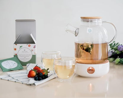 Tily Through The Day Wellness Tea - Antioxidant-Rich Herbal Tea - Caffeine Free - 10 Plastic-Free Teabags