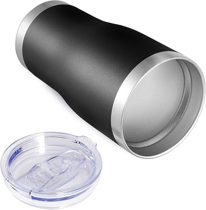 VEGOND 20oz Tumbler Stainless Steel Tumbler Cup with Lid And Straw Vacuum Insulated Double Wall Travel Coffee Mug(Black 6 Pack)