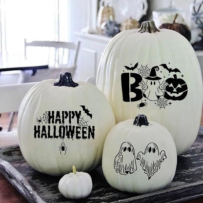 Halloween Stencils Skeleton Boo Ghost Stencil Reusable Halloween Stencils for Painting on Wood Sign Door Mats Fabrics DIY Crafts Decor