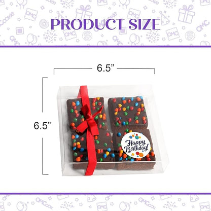 Happy Birthday To You 4 Pack Individually Wrapped Brownies