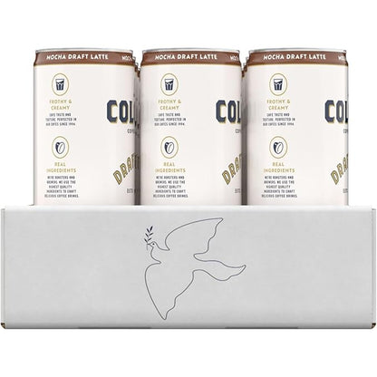 La Colombe Coffee, Mocha Draft Latte, 11 fl oz Cans (Pack of 12), Coffeehouse Quality Cold Brew, Specialty Grade Coffee Beans, Ready-to-Drink On-the-Go