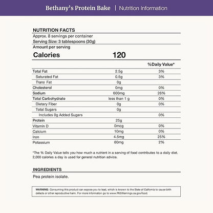 Nuzest Bethany’s Pantry Plant Protein Bake Powder Flour Substitute for Baking 8.8 oz / 250 g