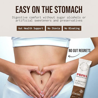 PRIMA ANCESTRAL PROTEIN BAR Grass Fed Protein Bars, 7 Pack – Animal-Based Protein Bar with Beef Tallow, Raw Honey, Seed Oil Free, Low Carb, Gluten-Free – Healthy, Energy Snacks for Clean Lifestyle (7 Pack, Cacao)