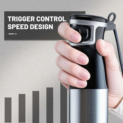 Immersion Blender handheld Powerful 1000W 5 in 1 Hand Blender Corded Hand Mixer Heavy-Duty Stainless Steel Blades Handheld Blender with Milk Frother, Egg Whisk, 600ml Beaker, 500ml Chopper