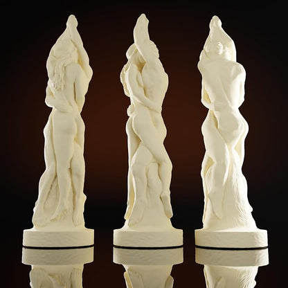 Couple Resin Mold Couple Portrait Silicone Wave Spiral Candle Mold - Silicone Resin Casting Molds for Candle & Resin & Soap Craft Supplies