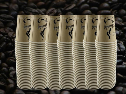 Smygoods Disposable Coffee Cups, To Go Paper Hot Cups, Classic Design (6 OZ, 100 Count) For Hot Beverages, Coffee, Tea, Espresso, Cocoa - Vasos Para Cafe