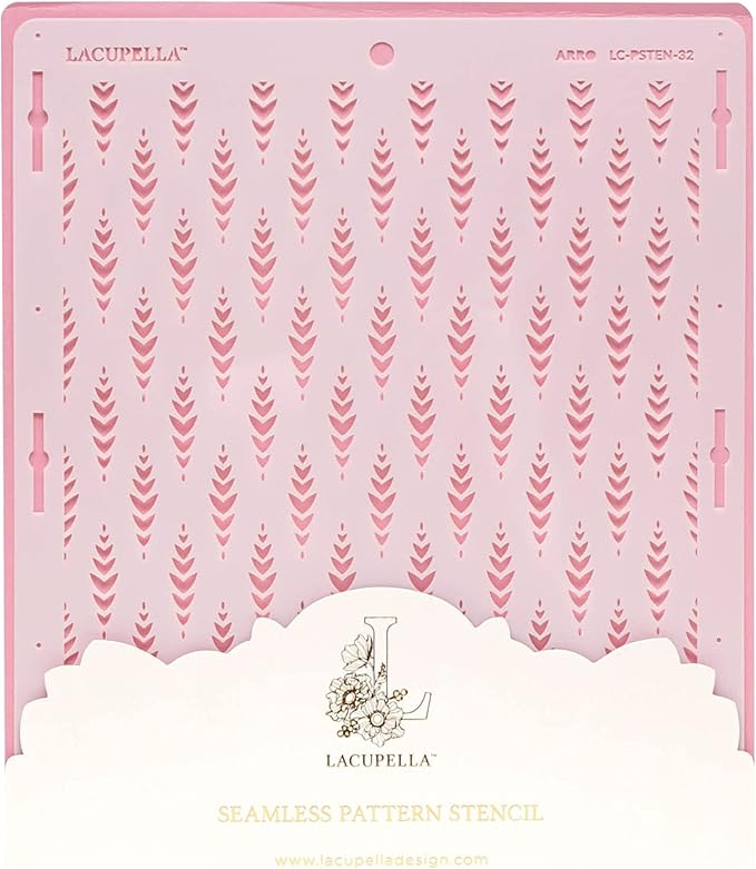 Cake Decorating Stencil for Tall Buttercream Cake, Royal Icing, Ganache, Paint, Airbrush (ARRO)