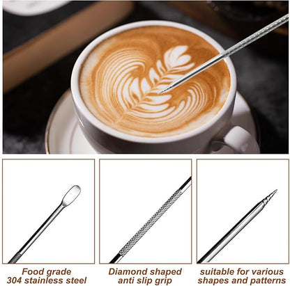Coffee Tamper Set 24 PCS, Espresso Accessories Barista Kit,with 51mm Espresso Distributor & Tamper,wdt Tool,Frothing Pitcher,Coffee Stirrer,Tamper Mat,Espresso Tools for Espresso Coffee Machine
