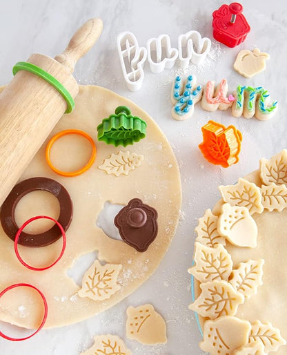 Talisman Designs Silicone Rolling Pin Bands | 8 Piece Set | Ensure Dough Thickness | Baking Accessories | Rolling Pin Thickness Rings