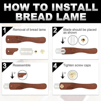 Magnetic Bread Lame Bread Scoring Tool,Sourdough Scoring Tool,Sourdough Bread Baking Supplies,Bread Scorer Tool for Bread Baking & Sourdough Baking,Bread Scorer with 5 Razor Blades