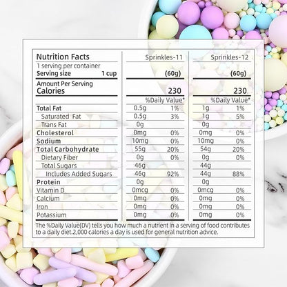 Edible Pearls for Cake Decorating, Matt Pearl Sprinkles, Pastel Sugar Sprinkles, Cube Sprinkles, Pearl Sprinkles for Cake, Cupcakes, Macaron, Ice Cream, and Cookies. (120g/4.2oz)