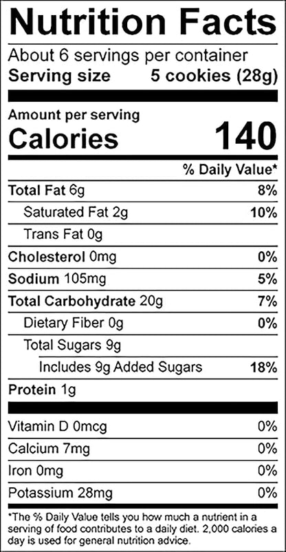 Cybele’s Free To Eat Gluten-Free & Vegan Mini Cookies - Plant-Based - Dairy, Soy, & Nut Free - Crunchy Cookie - School Safe Snack For Kids & Adults - (Mini Salted Caramel, Pack of 6)